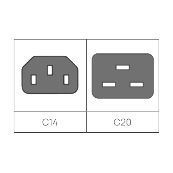 EcoFlow Portable Power Station Grounding Adapter met C14 en C20 aansluiting huren