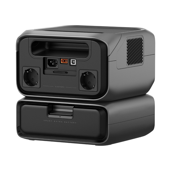 EcoFlow RIVER 3 Max draagbare power station huren met 230v aansluiting, USB-C en 12V uitgang